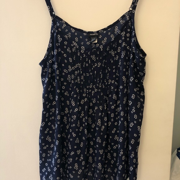 torrid Tops - Torrid Blue Floral Tank